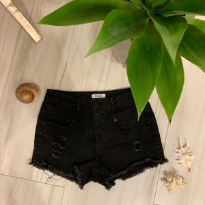 high-waisted festival jean shorts